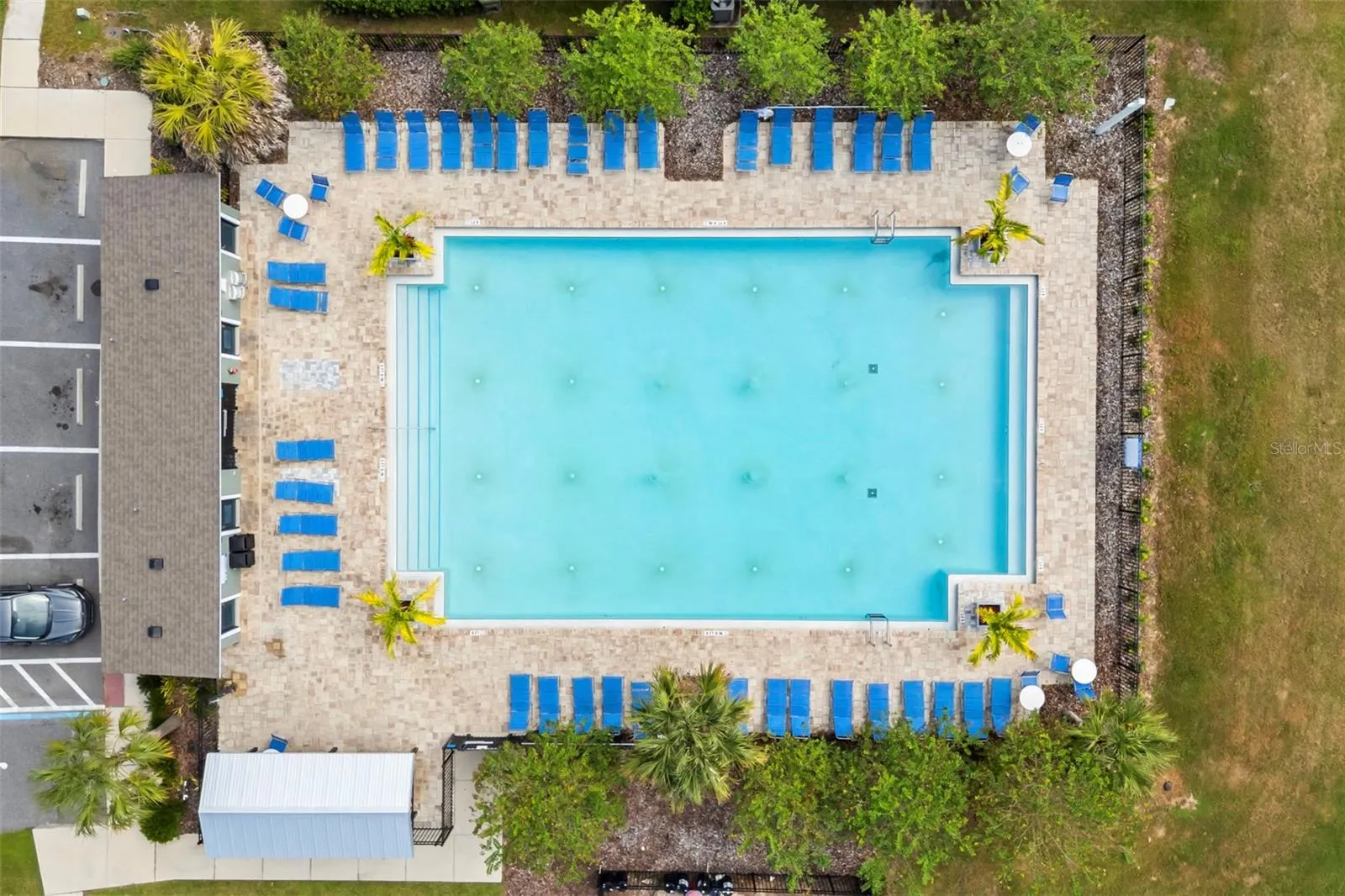 Resort-style community pool available to Lake Denham Estates residents