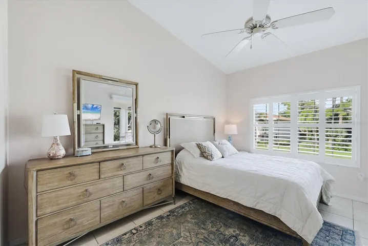 Master Bedroom and a great view of the pond.