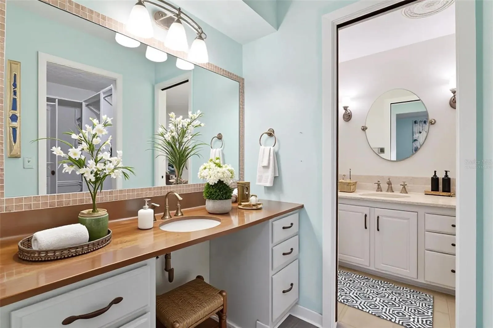 Primary Bath - Virtually Staged