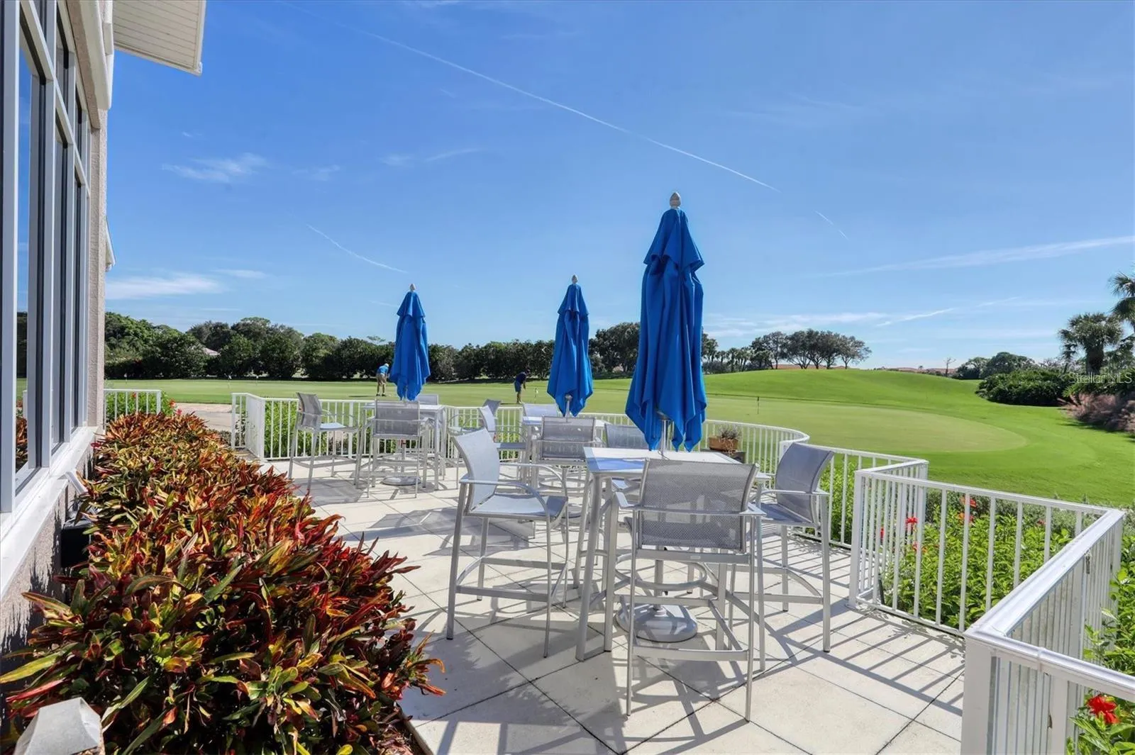 Patio Dining overlooking the Golf Course