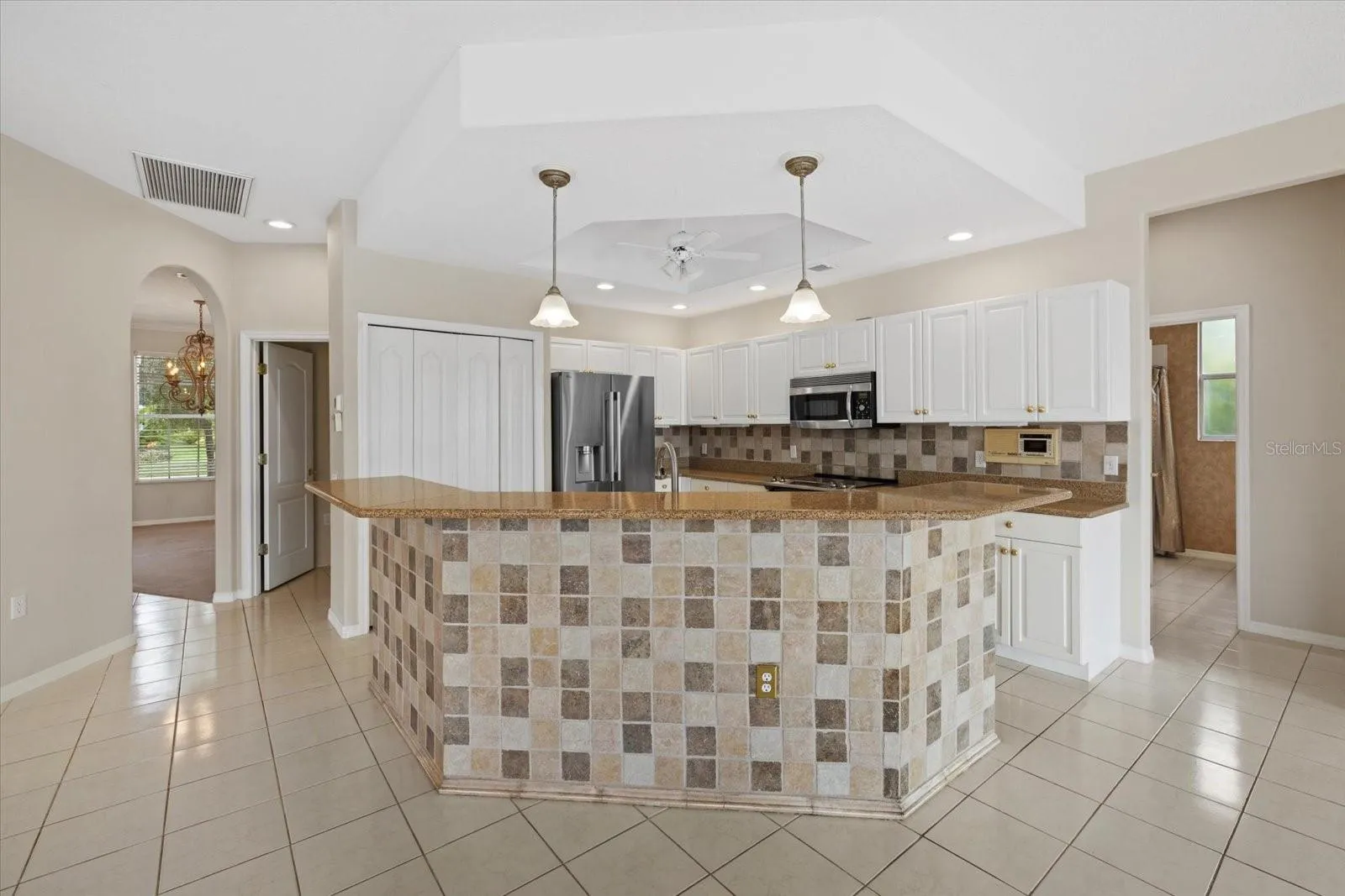 Kitchen with Floating Island