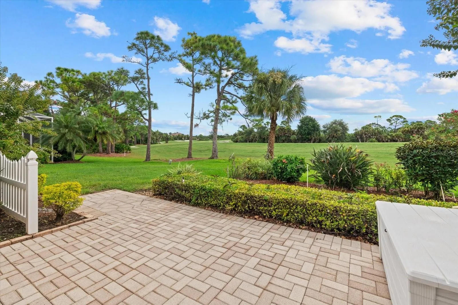 Paver Patio overlooking the 18th Fairway