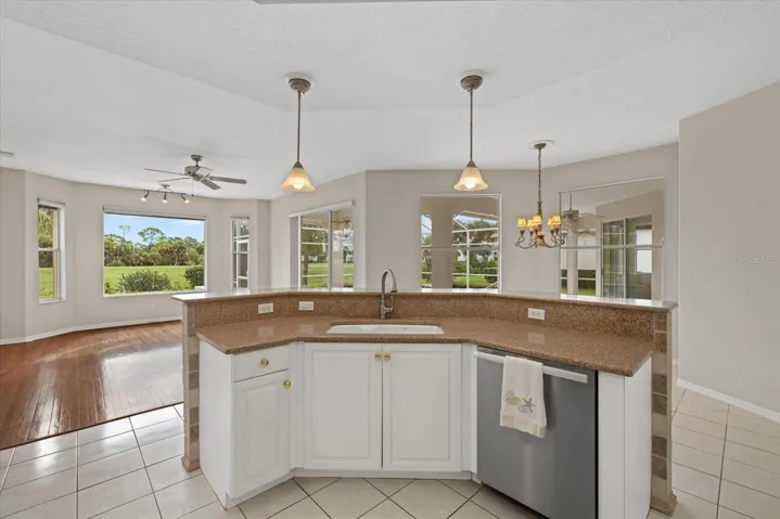 Open Kitchen into Family Room