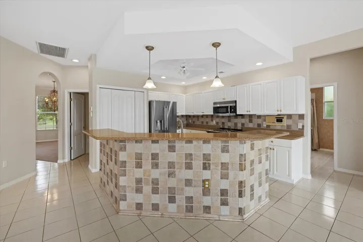 Kitchen with Floating Island