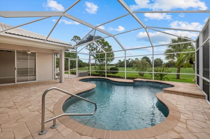 Pool with Waterfall Spouts