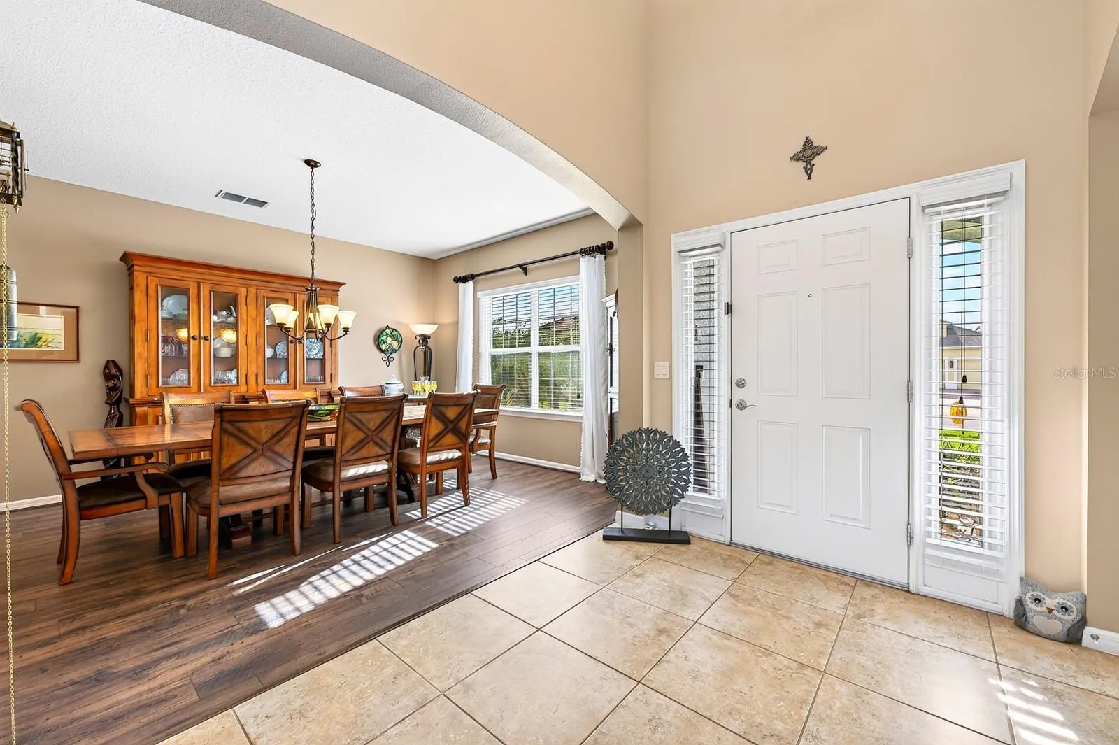 Foryer, formal dining room.