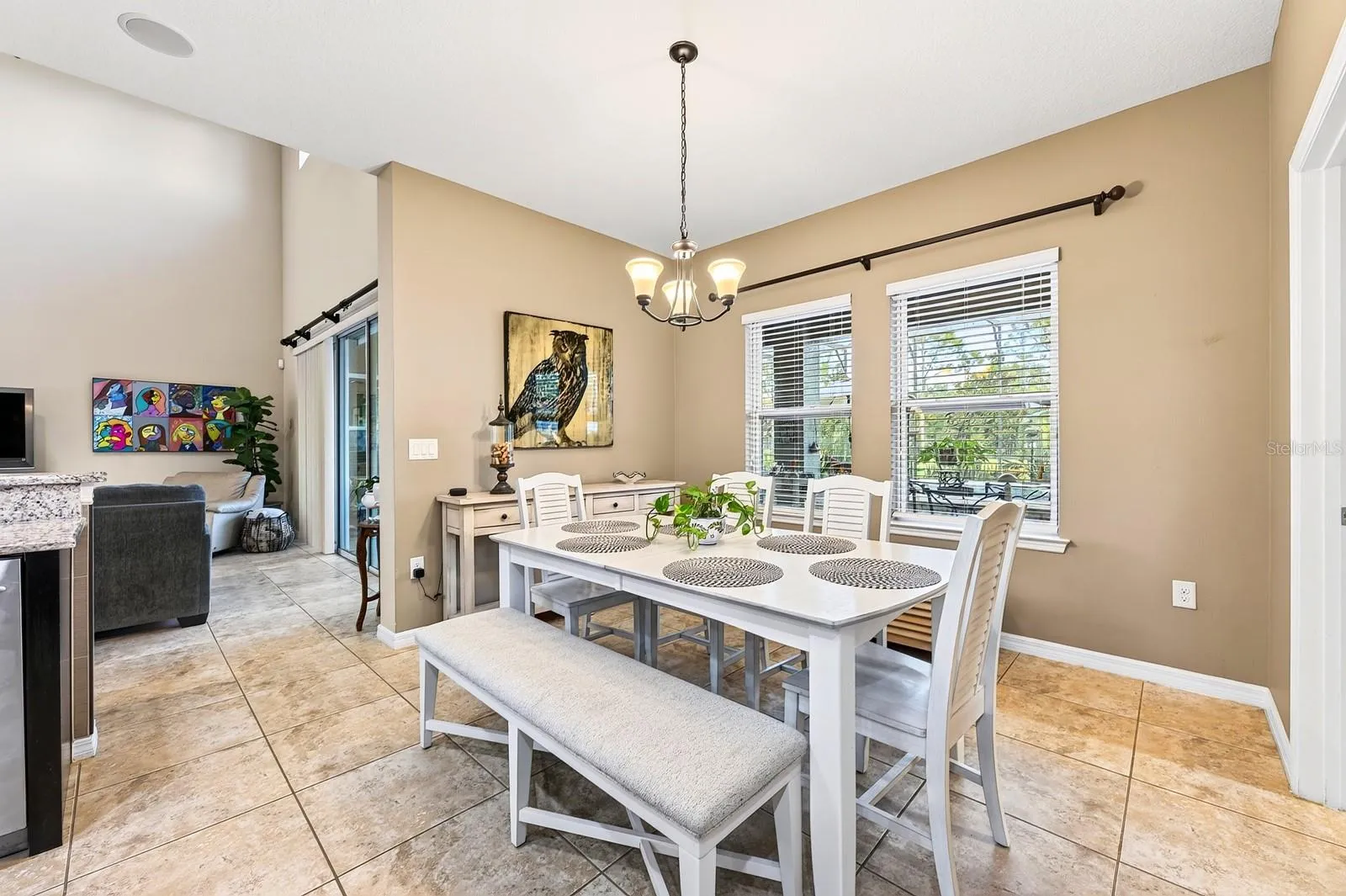 Casual dining off the kitchen.
