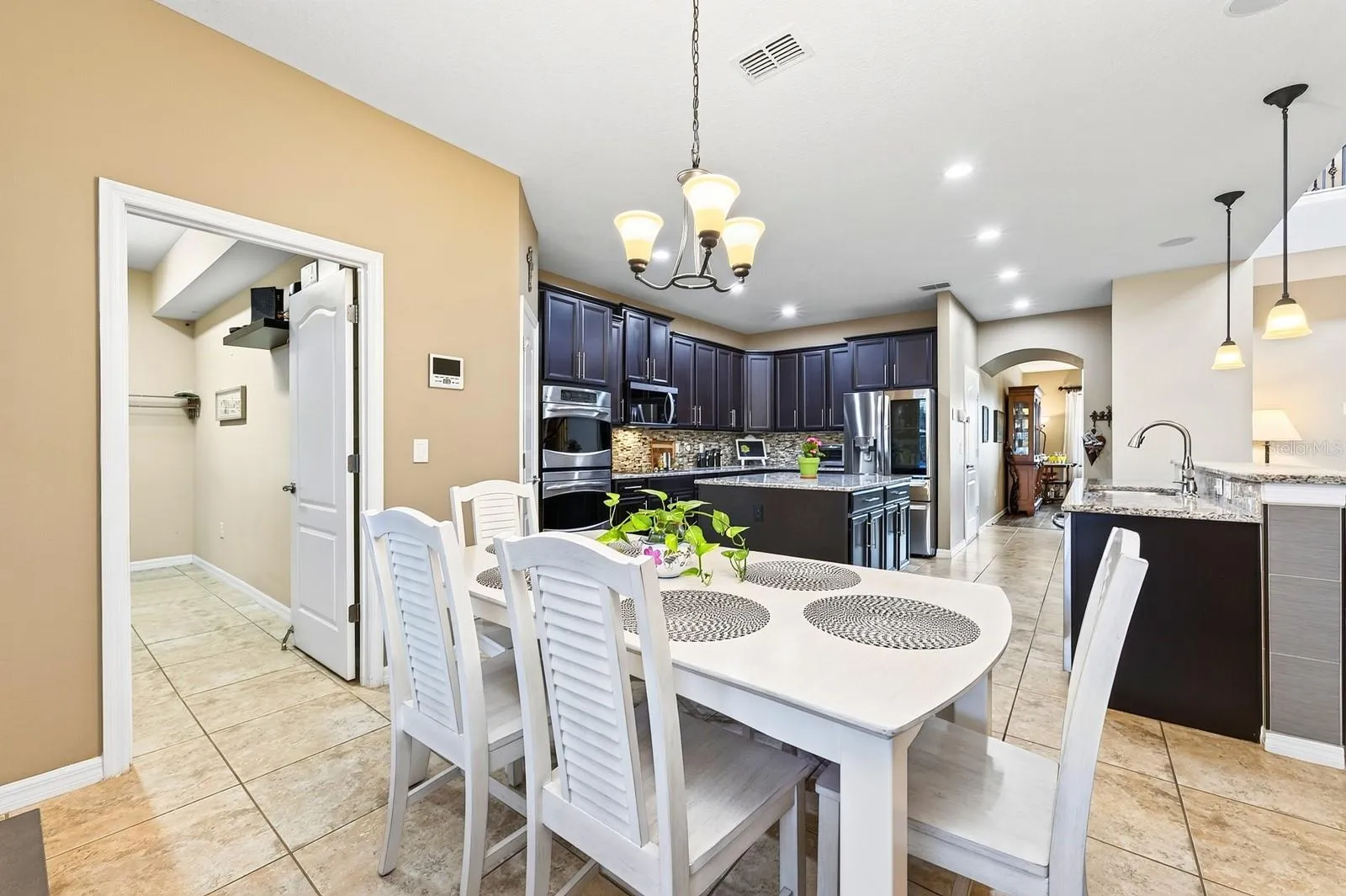 Casual dining off the kitchen.