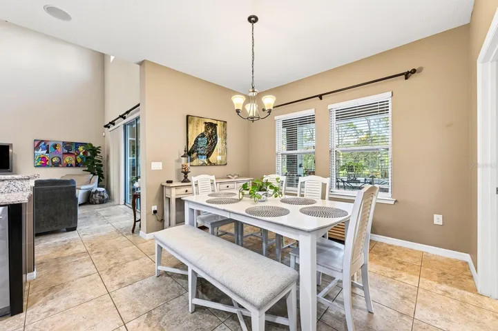 Casual dining off the kitchen.