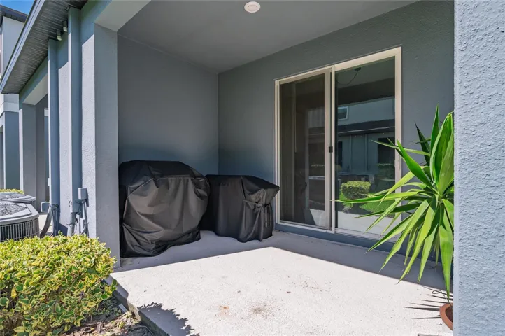 Covered rear patio