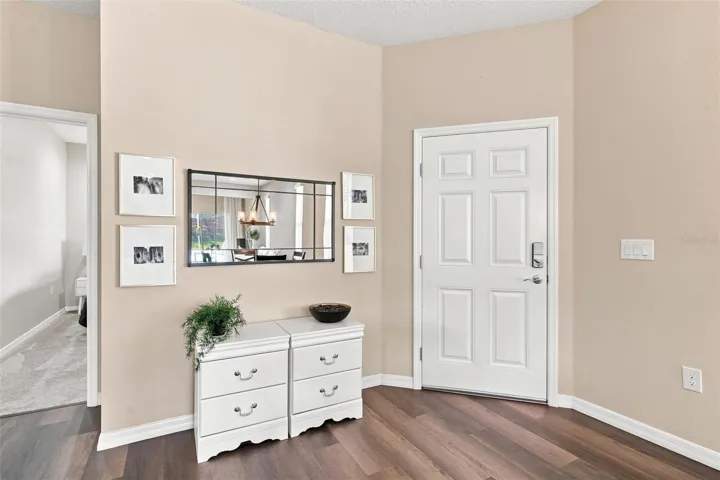 Interior front entry into home.