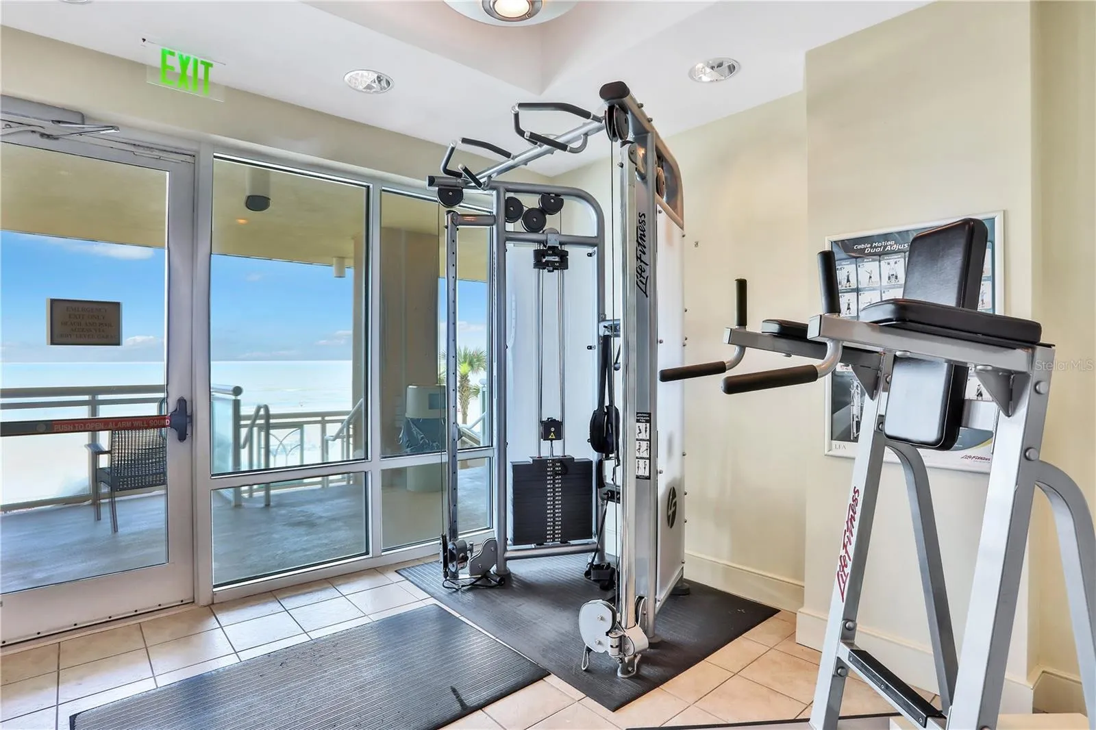 Oceanfront fitness center