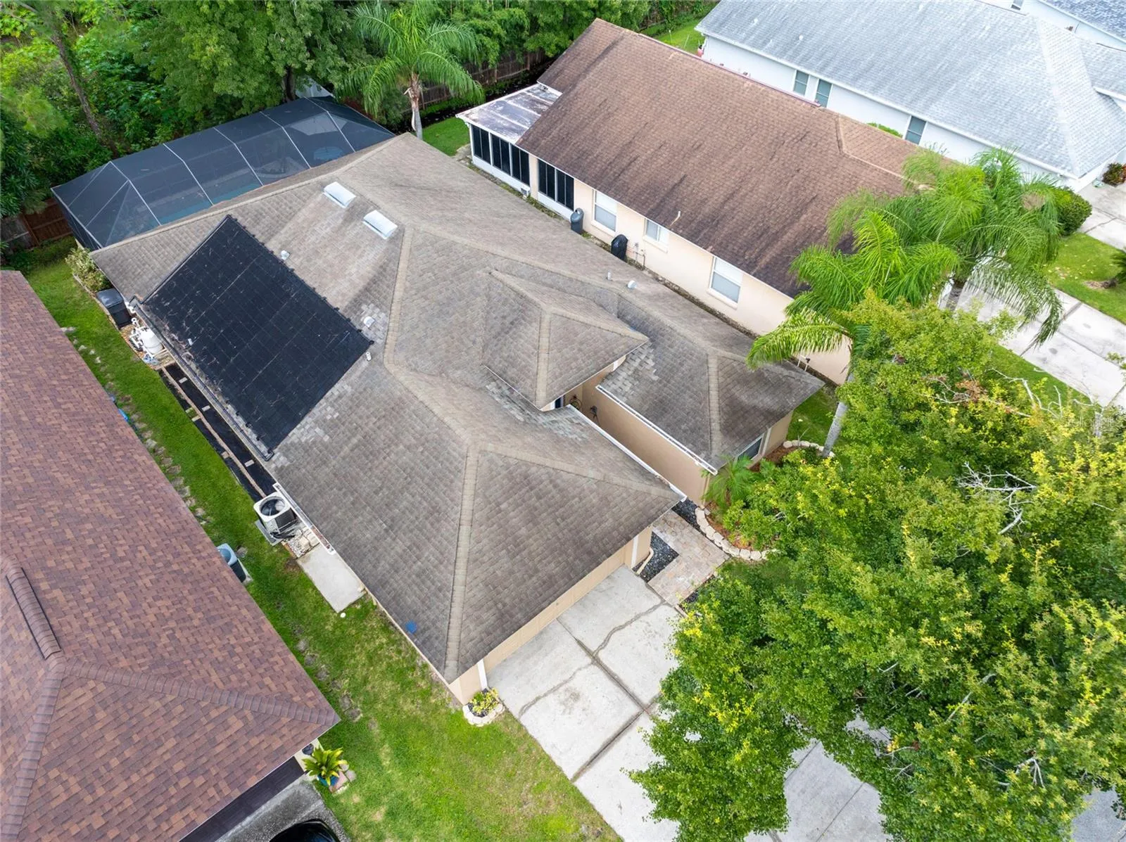 Solar heat for the saltwater pool.