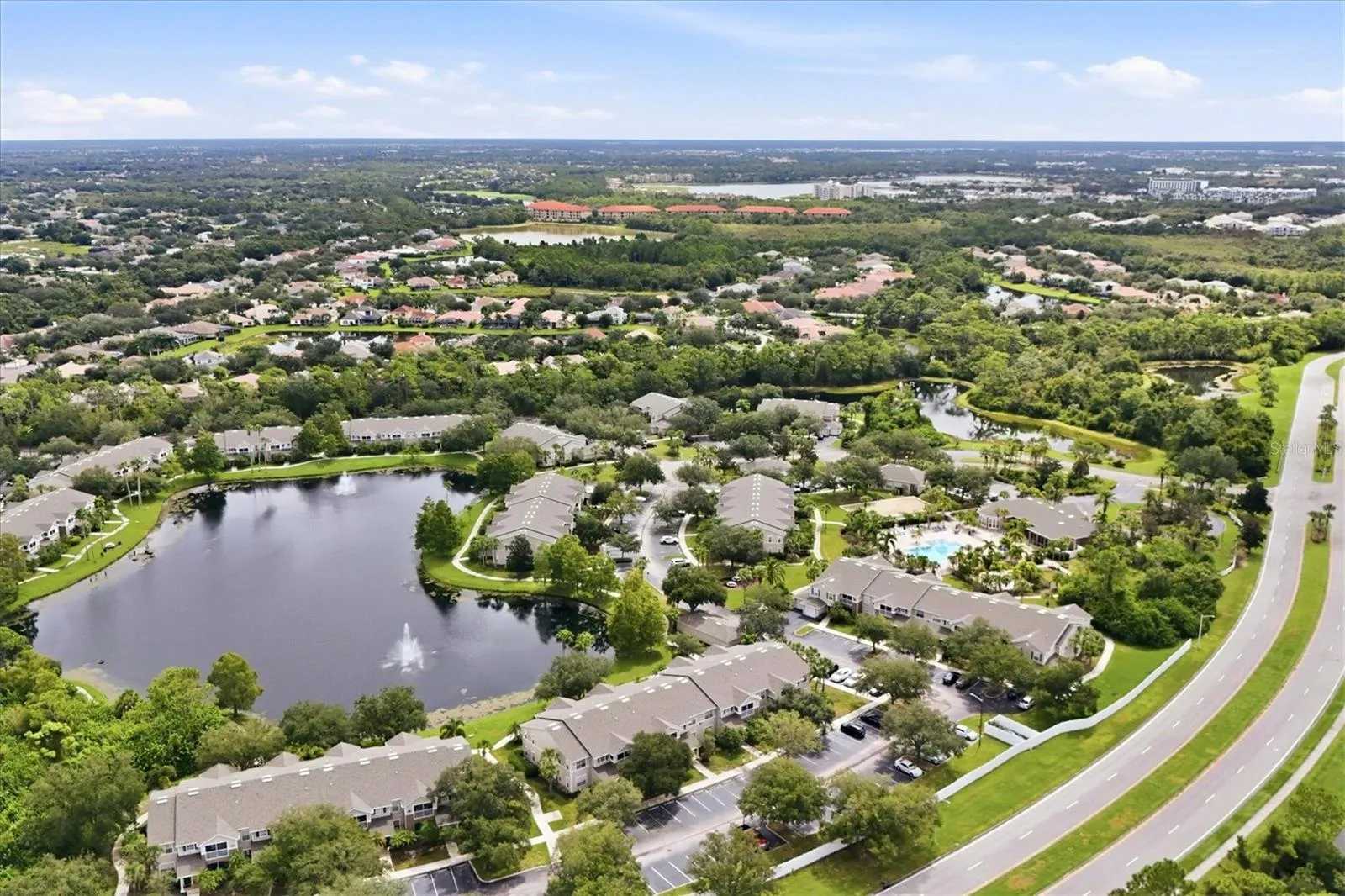 Community Lakes with walking path, Community Pool