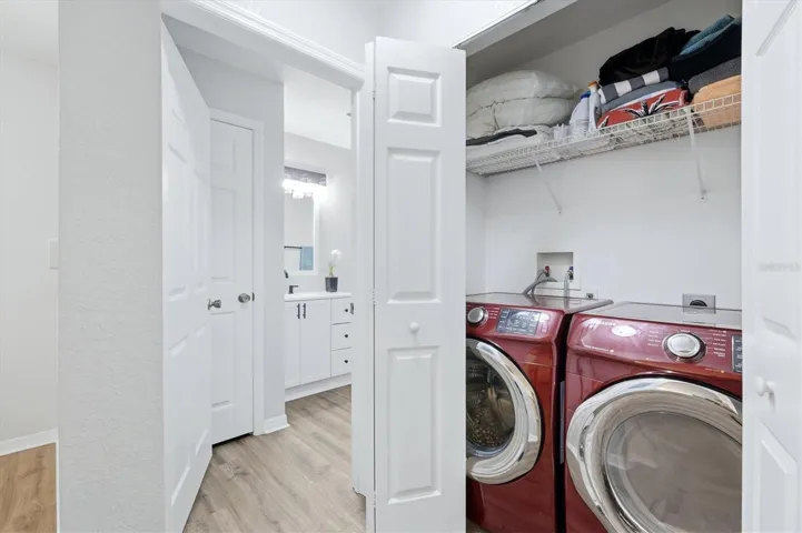 Washer and Dryer closet