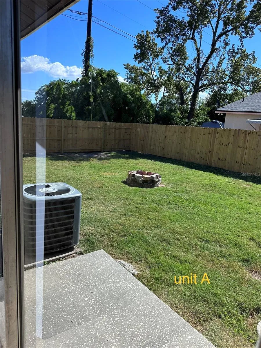 Unit A backyard