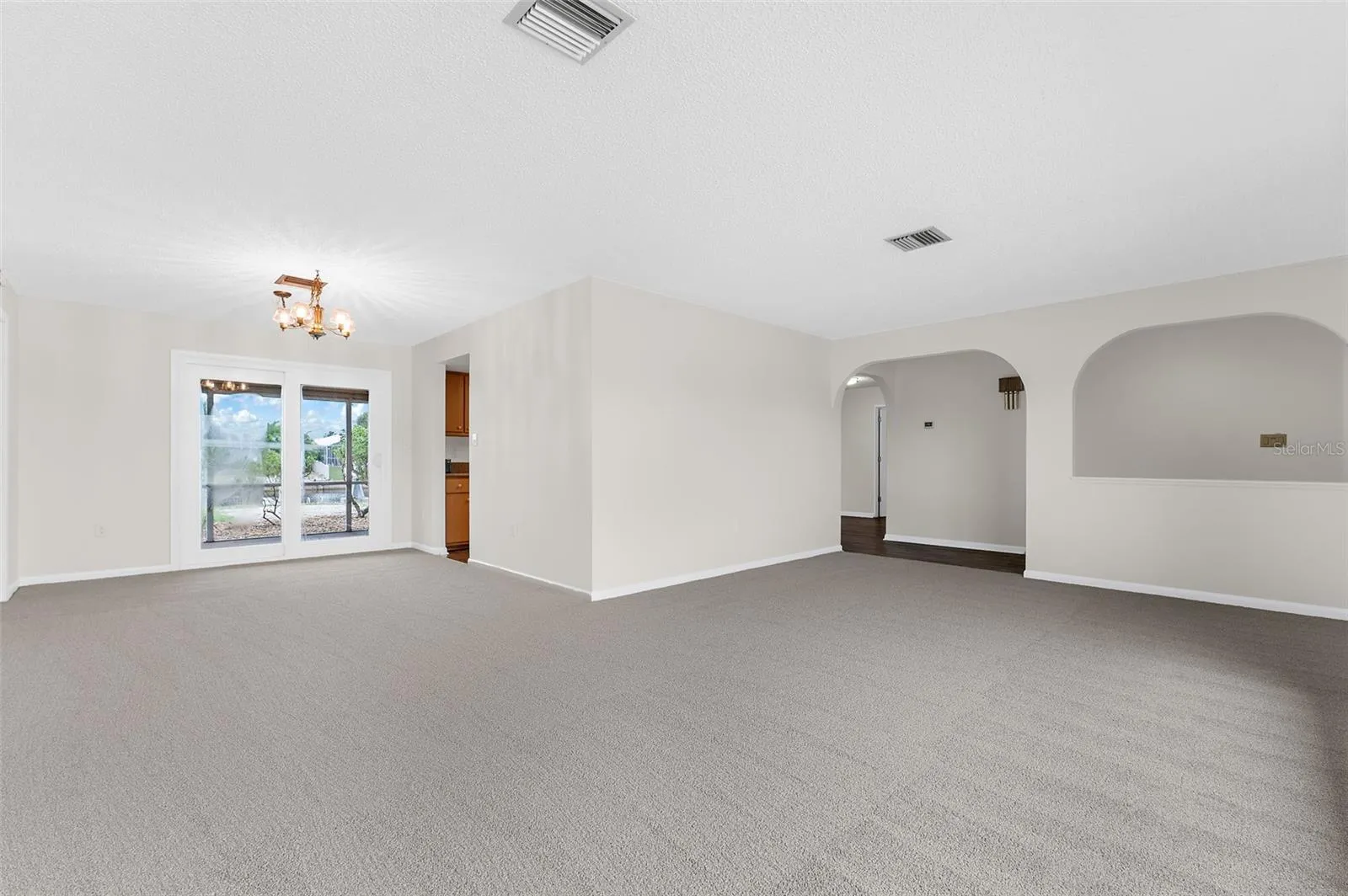 Dining and living room view