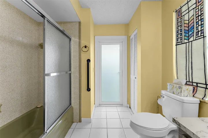 2nd bathroom with access to outside