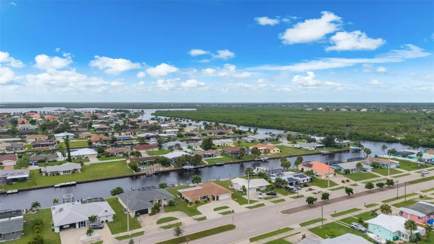 SW view. You can see the route over to Peace River and Charlotte Harbor
