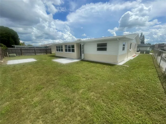 FENCED BACK YARD