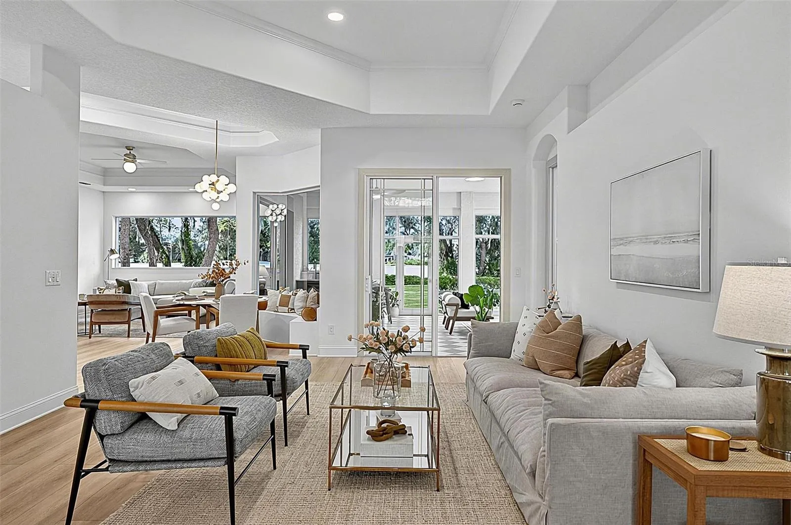 Formal Living Room with views all the way to back