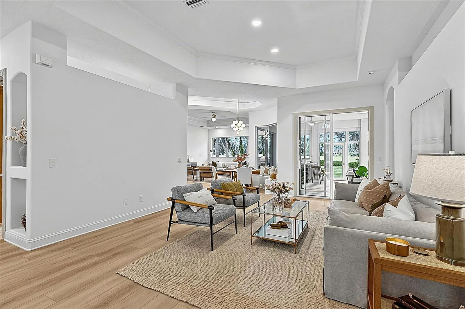 Formal Living Room with views all the way to back