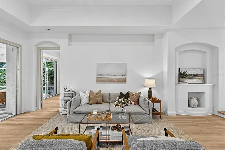 Formal room with elegant foyer entry and entrance to the Master Retreat