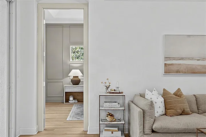 Formal room with elegant foyer entry and entrance to the Master Retreat