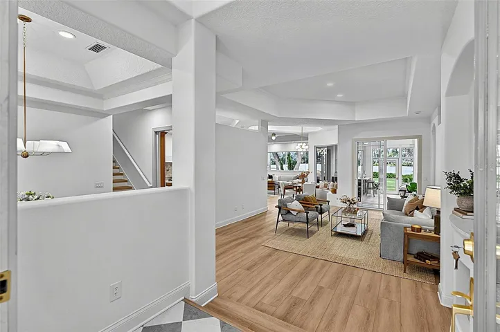 Front Elegant Foyer to Formal Living Room