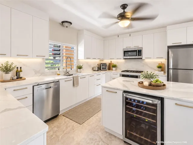 Virtual staging for illustration purposes
