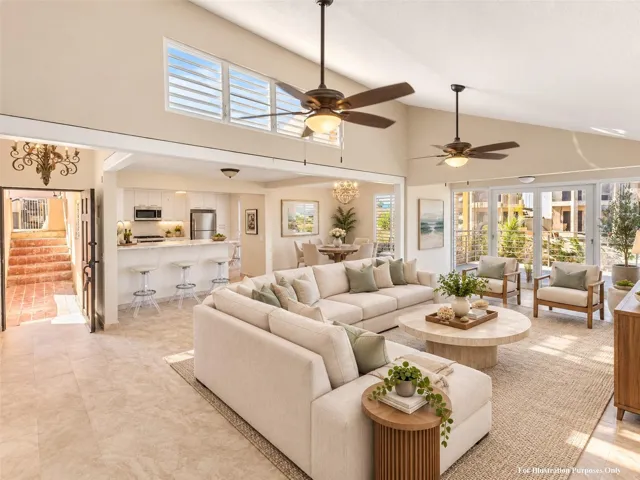 Virtual staging for illustration purposes