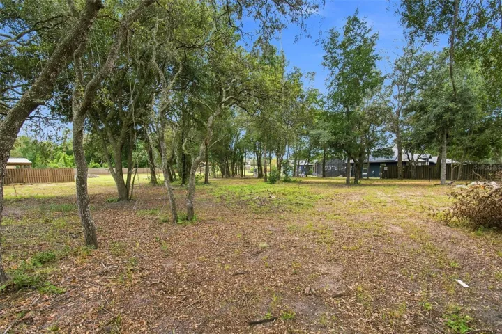THE EXTRA LOT IS BEAUTIFULLY SHADED FOR ANIMALS OR EVEN ANOTHER HOME