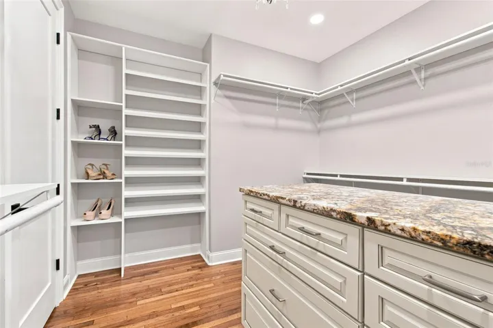 CUSTOM PRIMARY CLOSET WITH SHOW ORGANIZATION
