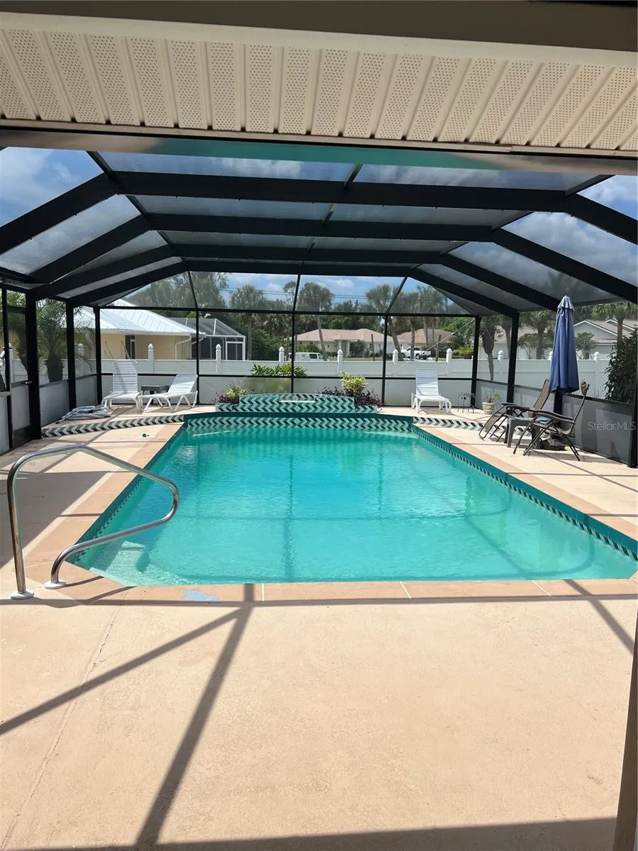 Large heated pool