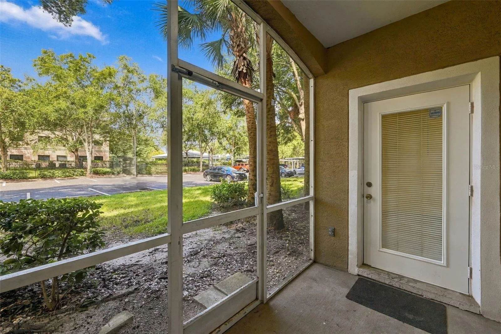 Screened back porch