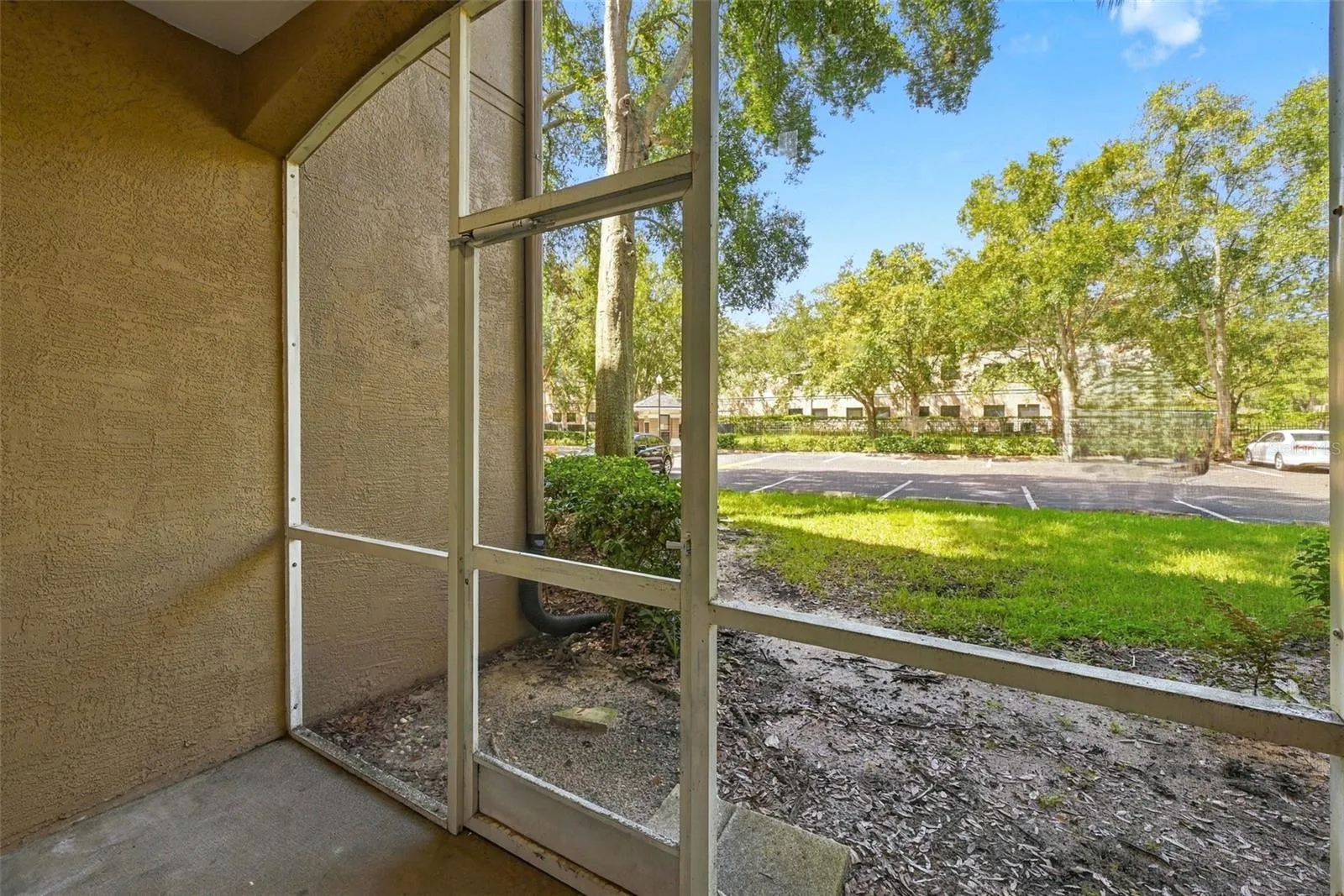 Screened back porch