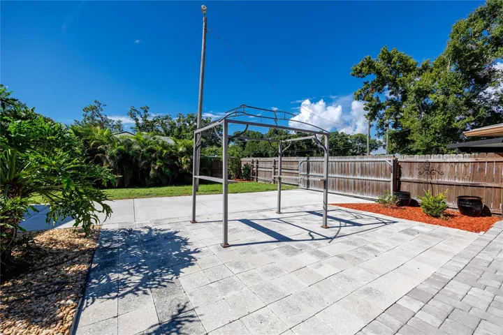 double gate opening to back yard and RV parking pad