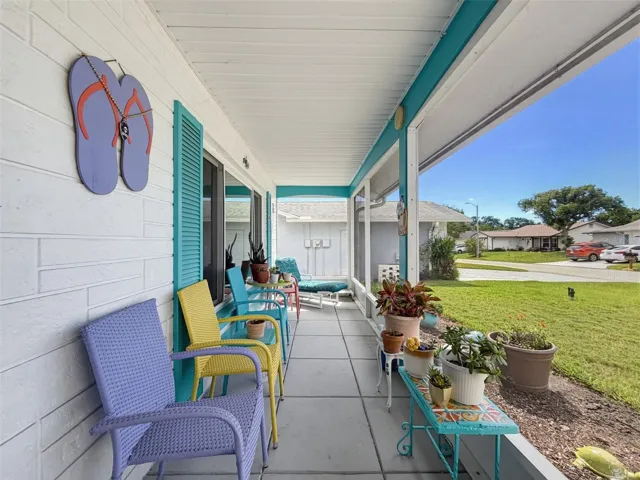 Screened front porch