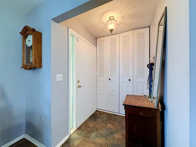 Entry Hall with convenient coat closet