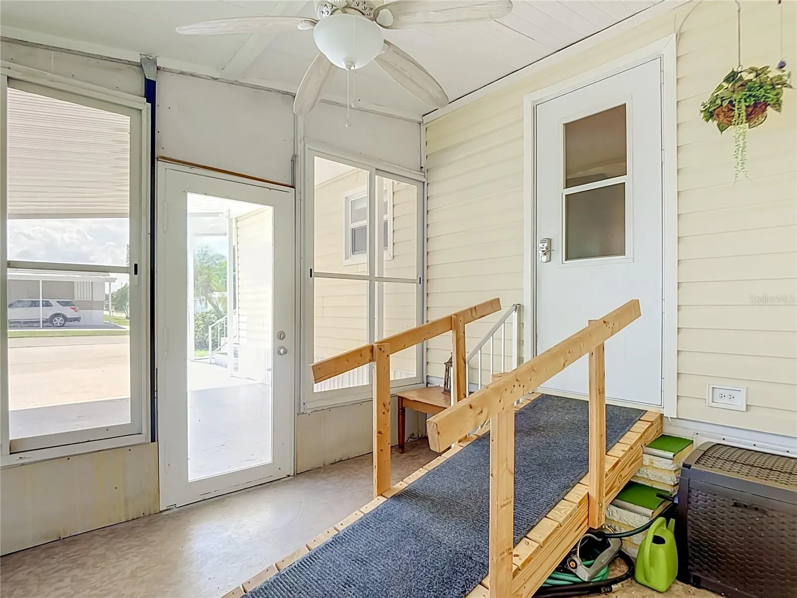 Secondary Entrance to home comes complete with access ramp.