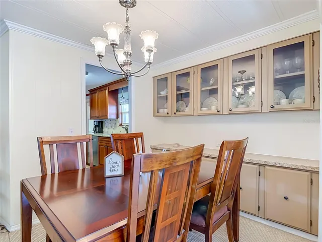 Dining Room with Built in Cabinetry