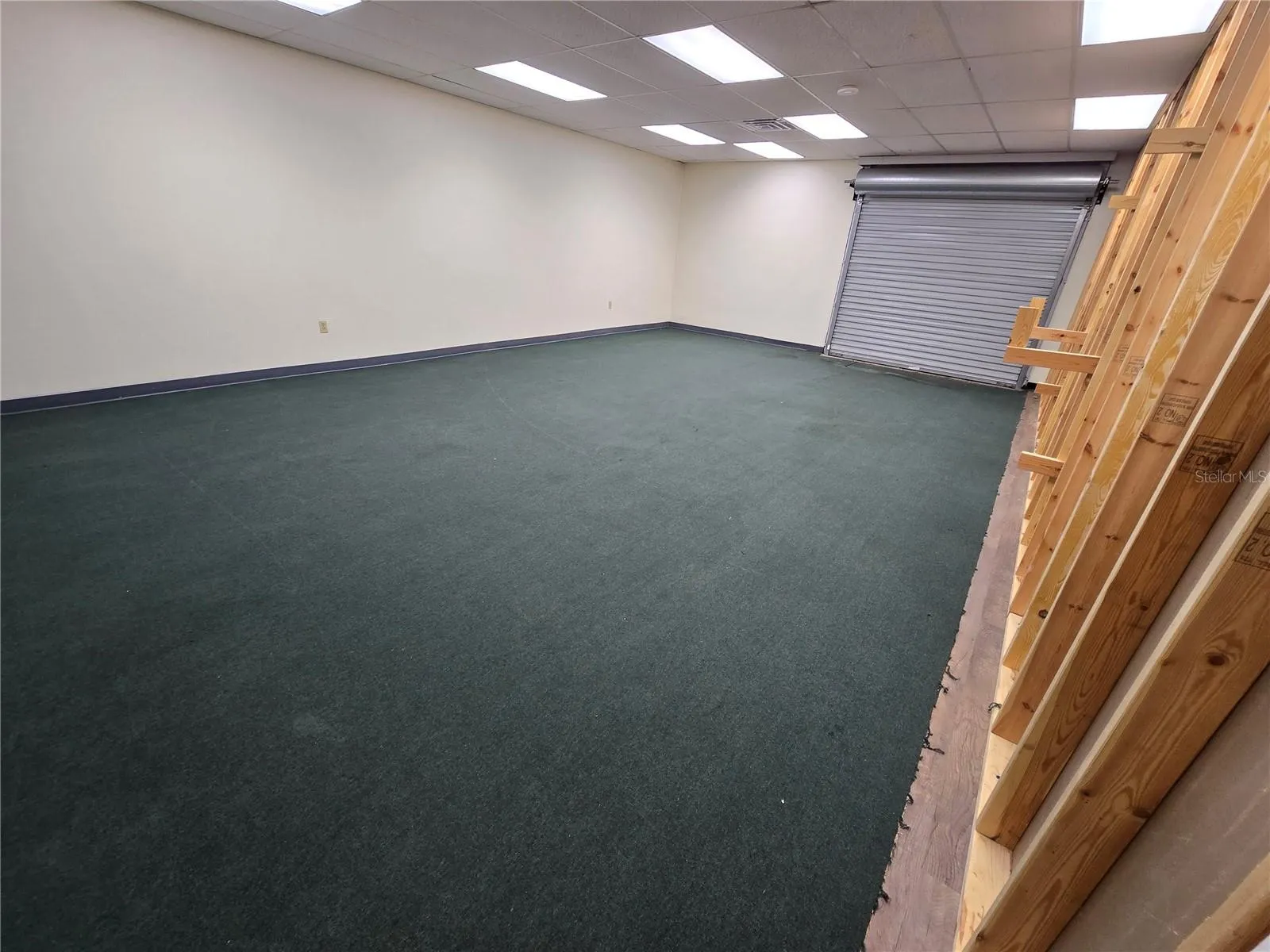 2nd area with roll up door.