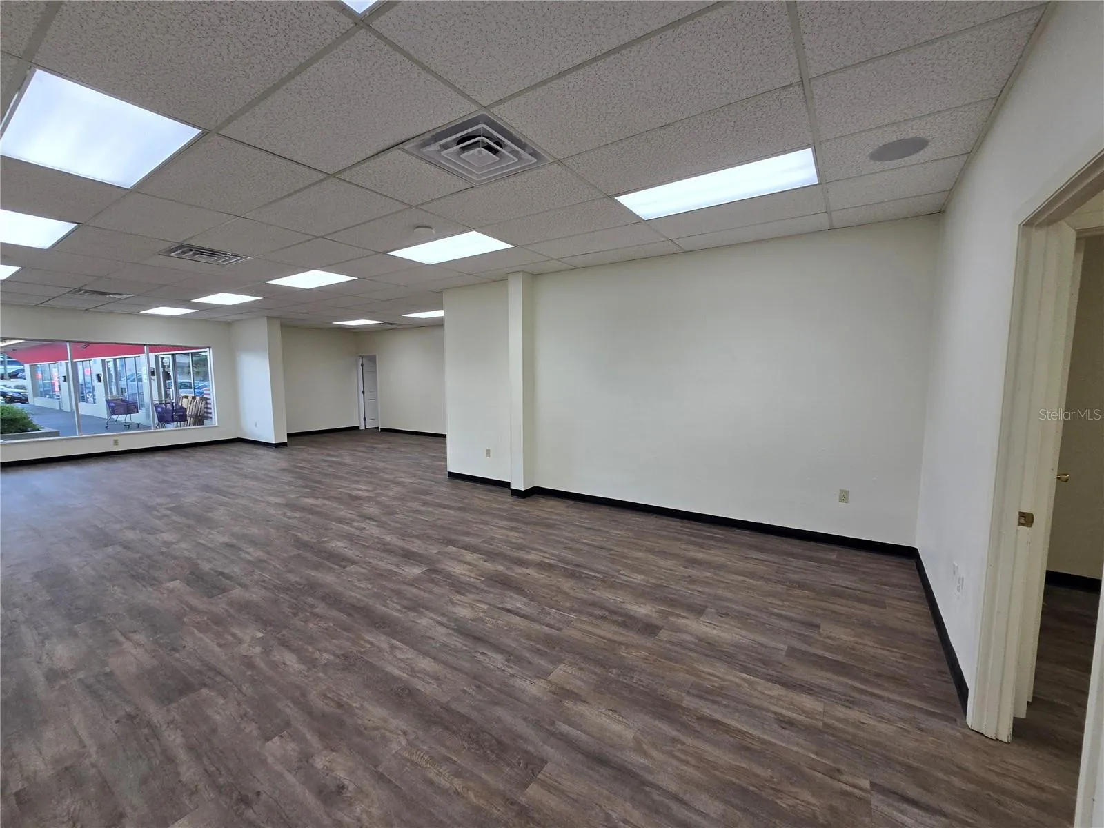 Main front area, facing toward the parking lot