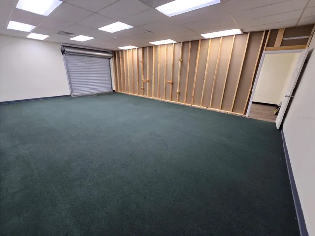 2nd area with roll up door.