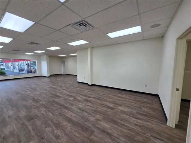 Main front area, facing toward the parking lot
