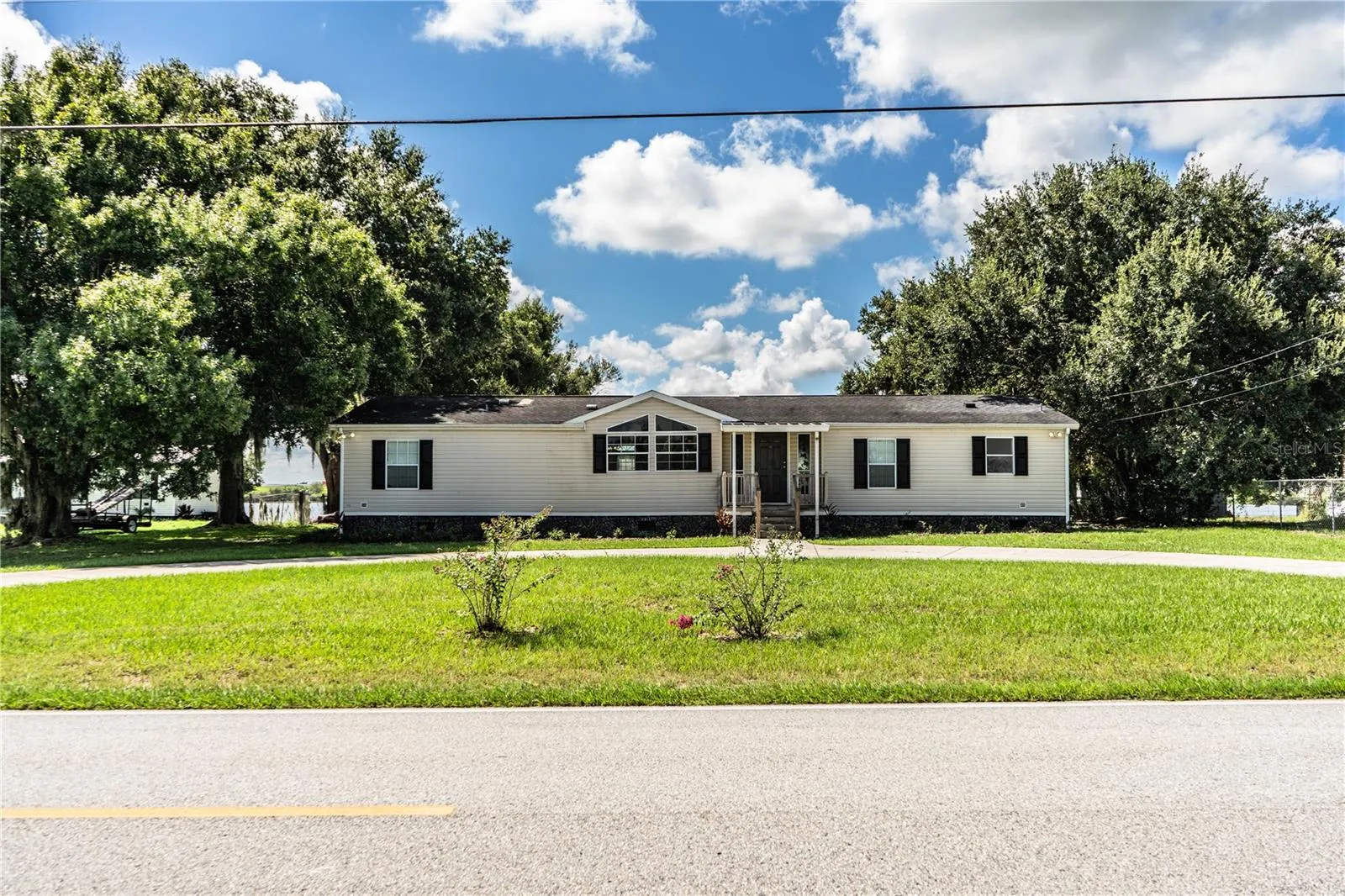 Front with circle driveway
