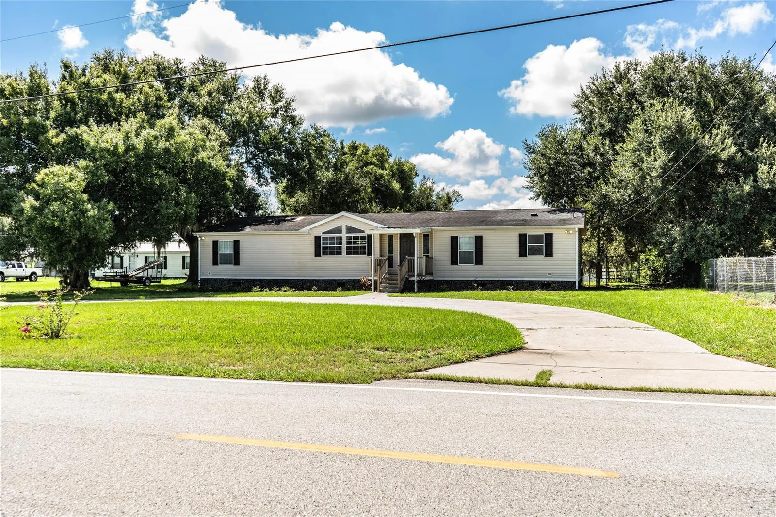 Front with circle driveway