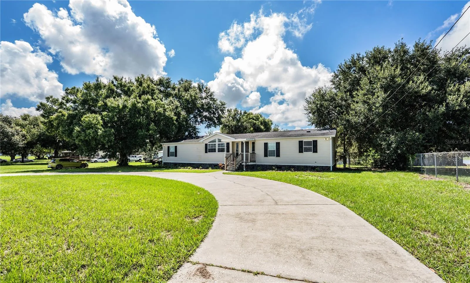 Front with circle driveway