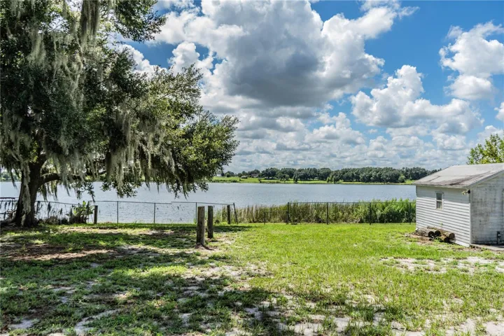 Lake view from backyard