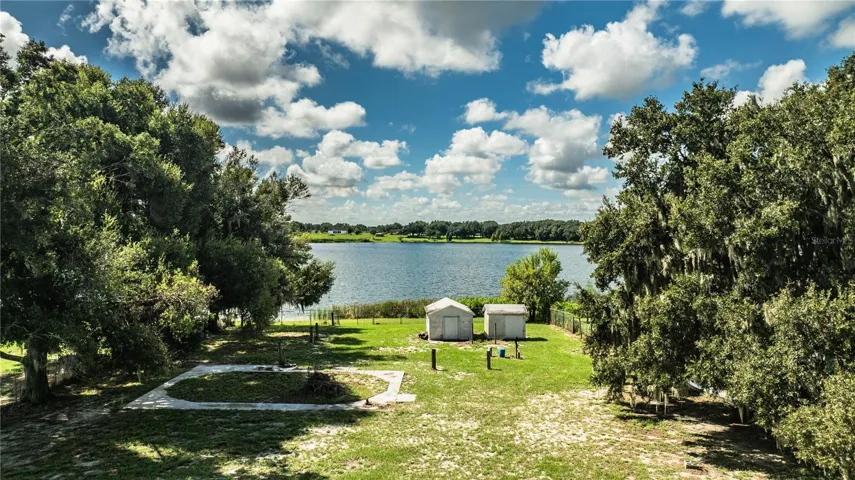 Back yard down to lake